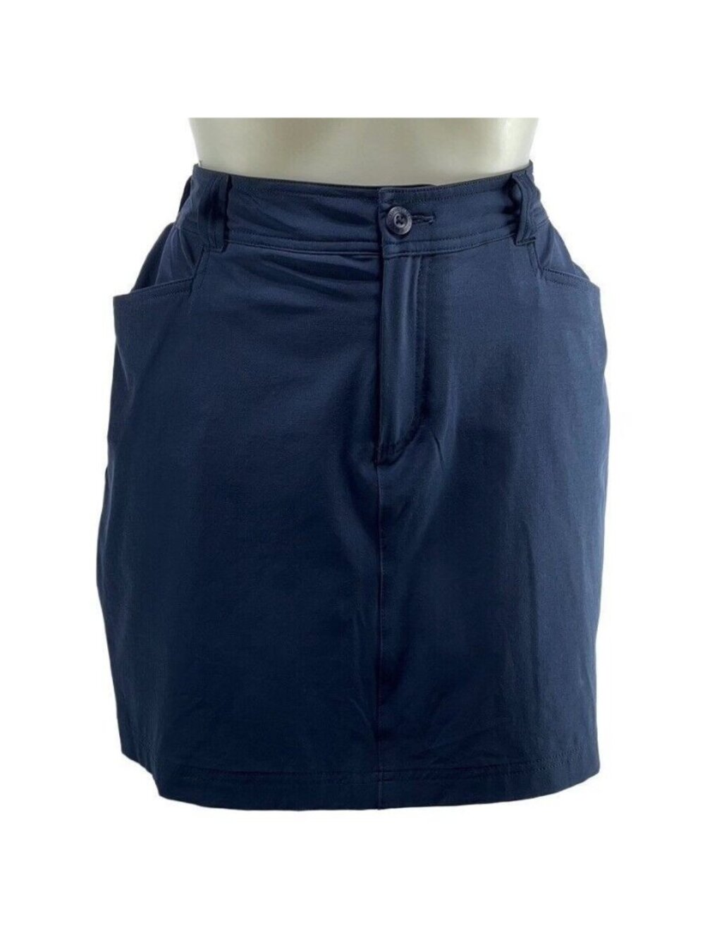 Eddie Bauer Womens Navy Blue Skort Size 12 Lightweight Stretch Casual